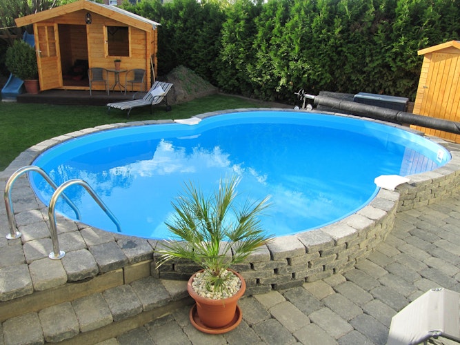 Summer Fun Stahlwandpool Set Exklusiv CANNES Achtform 625 x 360 x 150 cm