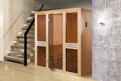 Weka Elementsauna Kaarina 2 mit Fronteinstieg - 68 mm inkl. 10-teiligem gratis Zubehörset (Gesamtwert 237,40 €)