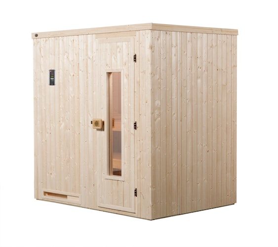 Weka Sauna Halmstad 1 mit Holztür und Fronteinstieg - 68 mm