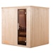 Weka Sauna Halmstad 2 mit Glastür und Fronteinstieg - 68 mm inkl. 10-teiligem gratis Zubehörset (Gesamtwert 237,40 €)Bild