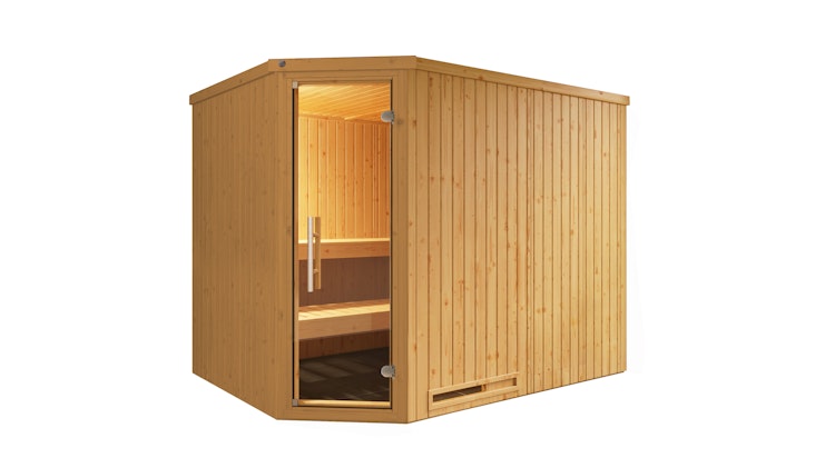 Weka Elementsauna Varberg 4 Familiensauna - 68 mm inkl. gratis Sauna-Set im Wert von 240,40 € (10-teilig) Bild