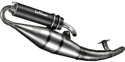 LeoVince Komplettanlage Aluminium Schwarz MBK NITRO / YAMAHA AEROX 50/KAT (flüssigkeitsgekühlt)/R/R NAKED