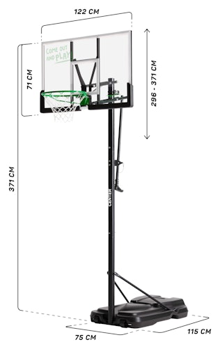 Salta - Basketballkorb Center Höhe 296 - 371 cm Bild