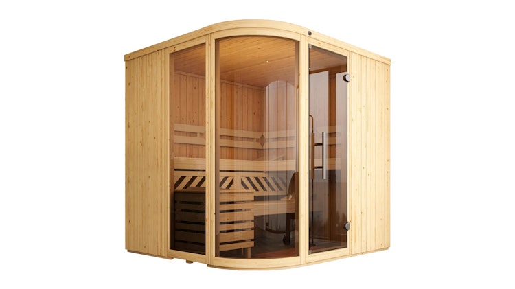 Weka Element-Designsauna Sara 1 Sparset inkl. Ofen - 68 mm - "Alles dabei" inkl. gratis Sauna-Set im Wert von 240,40 € (10-teilig) Bild