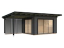 Palmako Gartenhaus Grace 11,2+8,2 m² Slide Plus - 56 mm Inkl. Anbau