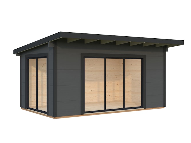 Palmako Gartenhaus Grace 14,1 m² Slide Plus - 56 mm Wandstärke