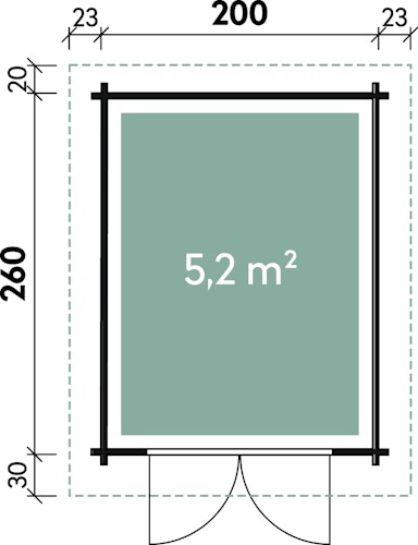 Wolff Finnhaus Emma 28-A/B Gartenhaus Bild