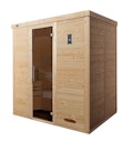 Vorschaubild Weka Premium Massivholz-Elementsauna Kemi 3 mit Glastür - 45 mm inkl. gratis Sauna-Set im Wert von 240,40 € (10-teilig)