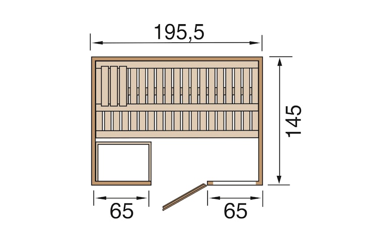 Weka Premium Massivholzsauna Bergen 1 - 45 mm inkl. gratis Sauna-Set im Wert von 240,40 € (10-teilig) Bild