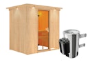 Karibu Sauna Fanja - 68 mm Systemsauna - 230 Volt Plug & Play