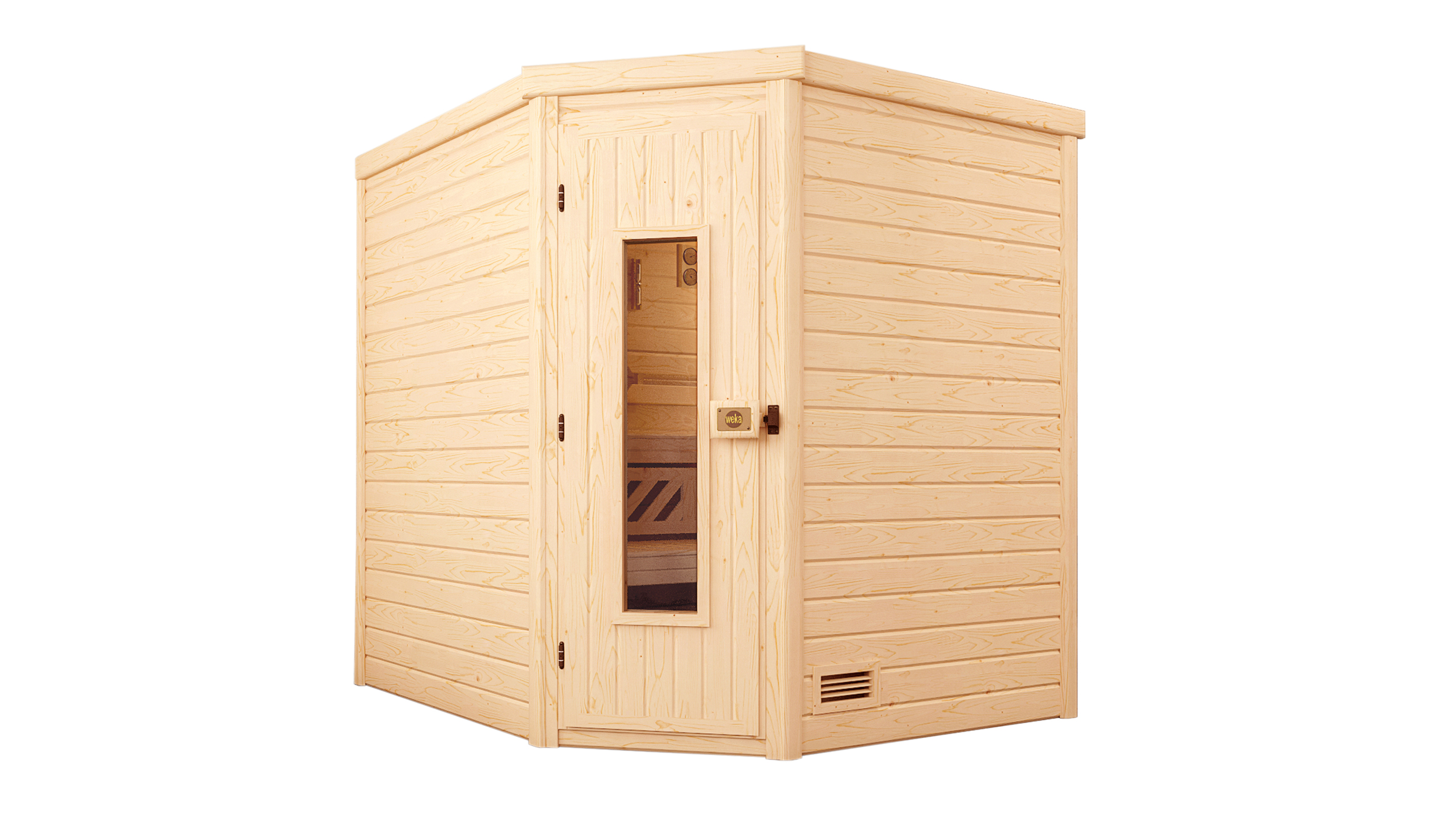 Vorschaubild Galerie Weka Premium Massivholzsauna Turku 2 - 45 mm inkl. 10-teiligem gratis Zubehörset (Gesamtwert 237,40 €)