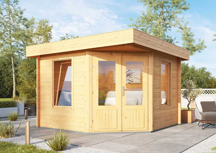 Wolff Finnhaus Gartenhaus 5-Eckhaus Maja 40-A