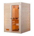 Vorschaubild Weka Sauna Valida Gr. 1 mit Glastür - Massivholzsauna 38 mm