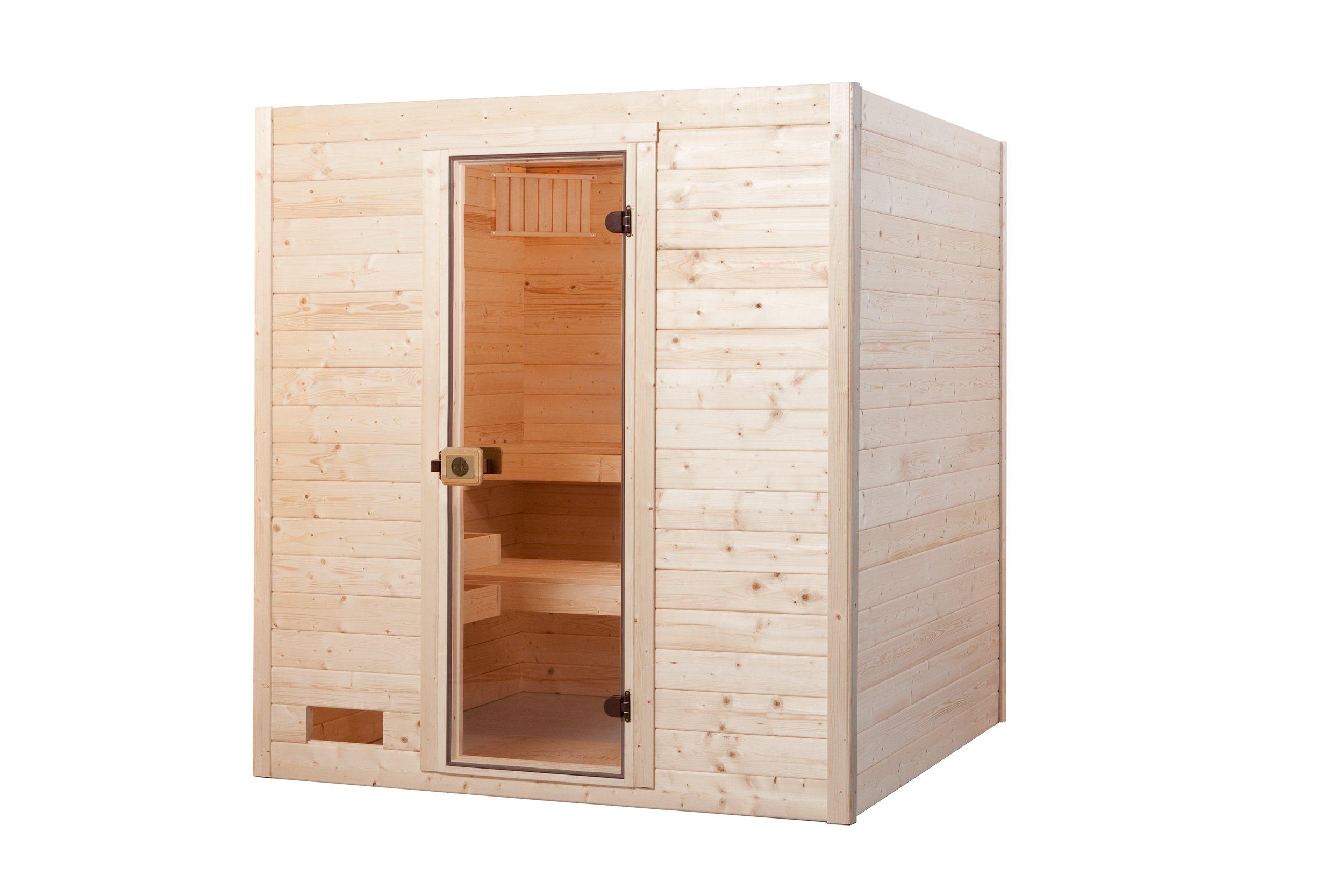Vorschaubild Galerie Weka Sauna Valida Gr. 2 mit Glastür - Massivholzsauna 38 mm inkl. 10-teiligem gratis Zubehörset (Gesamtwert 237,40 €)