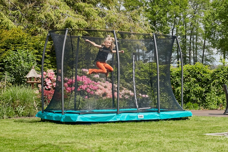 Salta Trampolin Comfort Edition Ground mit Sicherheitsnetz Bild