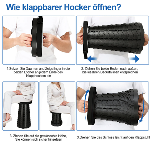 BTR Zusammenklappbarer Hocker Bild