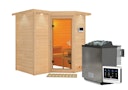 Vorschaubild Karibu Sauna Sahib 1-Massivholzsauna 38 mm-Fronteinstieg -Exklusivoptik