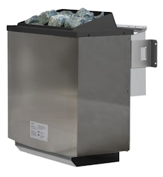 Karibu 9 kW Bio-Kombiofen Saunaofen anthrazit für externe Steuerung