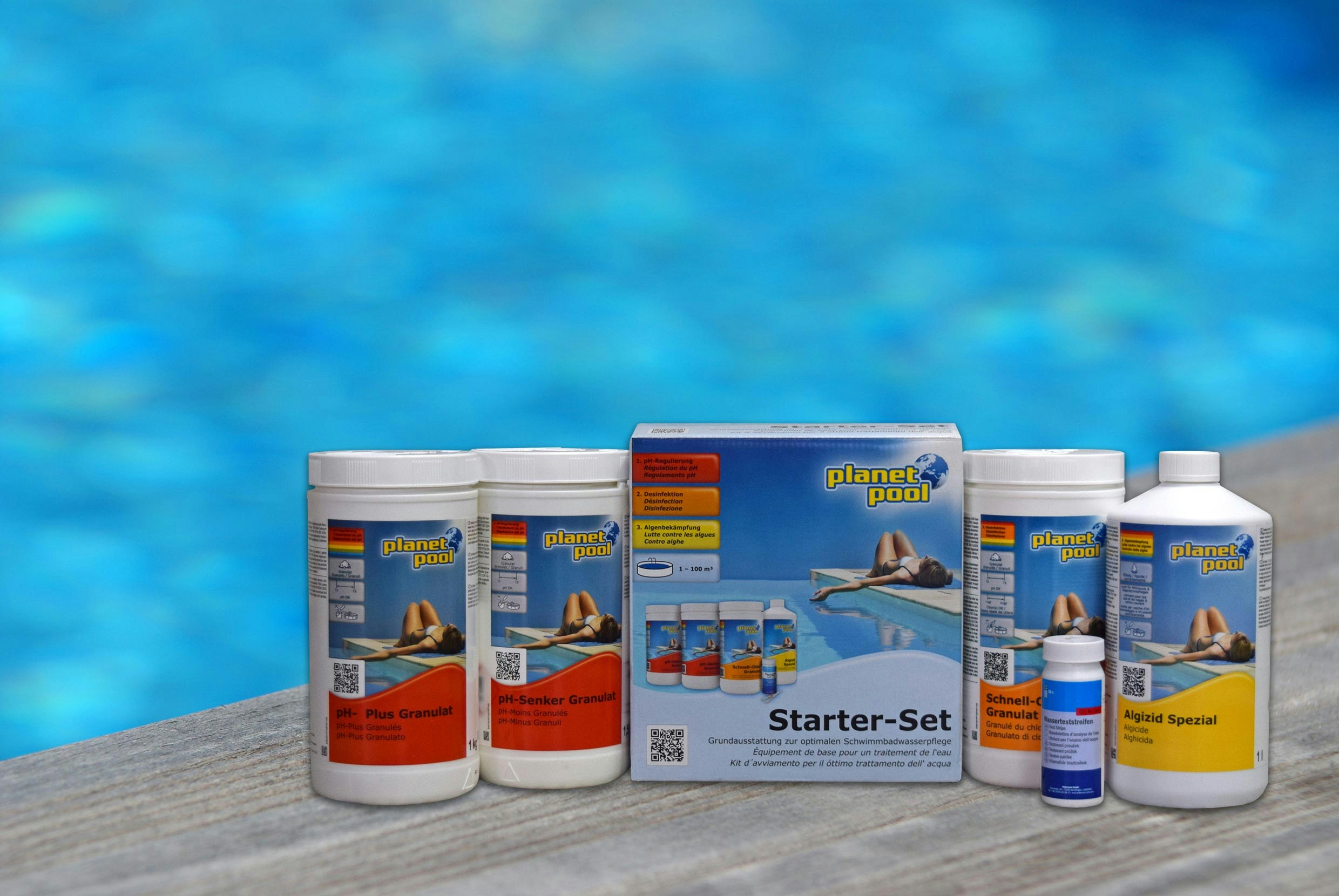 Weka Wasserpflege-Set Deluxe Starter- Kit für Pools