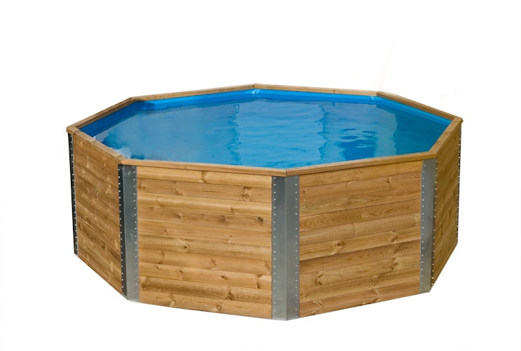 Weka 45 mm Massivholzpool 593 - 45 mm - 310 x 310 cm inkl. gratis Pool-Pflegeset