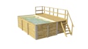 Weka Massivholzpool 595 Gr. 1 - 45 mm - 400 x 301 cm