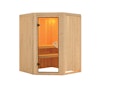 Vorschaubild Karibu Sauna Larin mit Eckeinstieg 68 mm