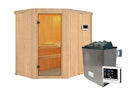 Vorschaubild Karibu Sauna Carin mit Eckeinstieg 68 mm