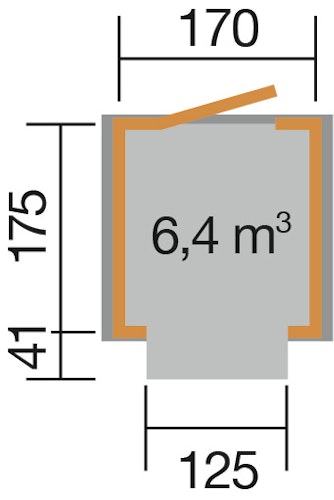 Weka Marktstand Verkaufshaus 596 - 14 mm Bild