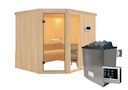 Vorschaubild Karibu Sauna Fiona 3 mit Eckeinstieg 68 mm