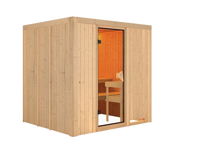 Karibu Sauna Daria - 68 mm Systemsauna - 230 Volt Plug & Play