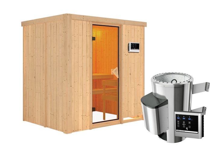 Karibu Sauna Fanja - 68 mm Systemsauna - 230 Volt Plug & Play