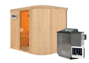 Vorschaubild Karibu Sauna Titania 4 mit Fronteinstieg 68 mm