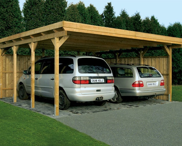Skan Holz Flachdach-Carports (Nadelholz) | Skan Holz Shop