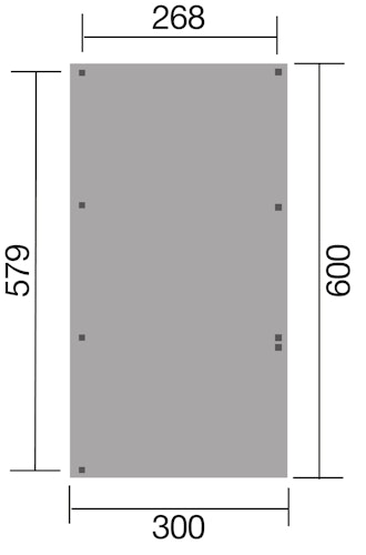 Weka Einzelcarport 606 A mit Rundbogen Bild