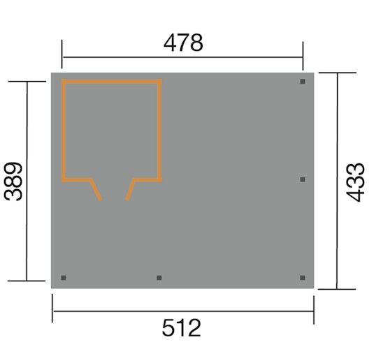 Weka Carport 607 inkl. Geräteraum 1/2/3 inkl. gratis H-Pfostenker im Wert von bis zu 249,99 € Bild