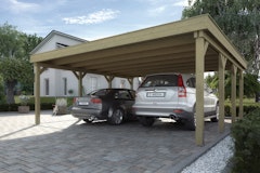 Weka Doppelcarport 609 mit Stahlblech-Trapezdachplatten inkl. gratis H-Pfostenanker im Wert von bis zu 269,99 €Zubehörbild