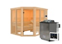 Vorschaubild Karibu Sauna Ainur 3 Superior mit Eckeinstieg 68 mm