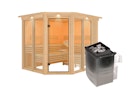 Vorschaubild Karibu Sauna Ainur 3 Superior mit Eckeinstieg 68 mm