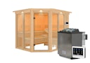 Vorschaubild Karibu Sauna Ainur 3 Superior mit Eckeinstieg 68 mm