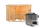 Vorschaubild Karibu Sauna Alcinda 2 Superior mit Eckeinstieg 68 mm