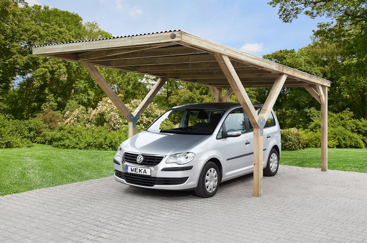 Weka Y-Einzelcarport 612 inkl. gratis H-Pfostenker im Wert von 119,99 € Bild