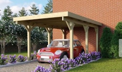 Karibu Carport Einzelcarport Classic Einzel 1 inkl. gratis H-Pfostenanker