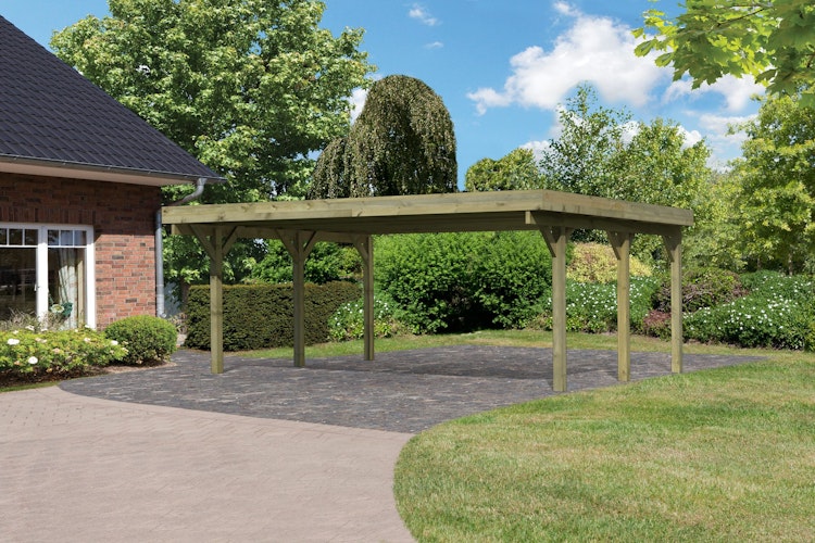 Karibu Carport Doppelcarport Classic Doppel 1