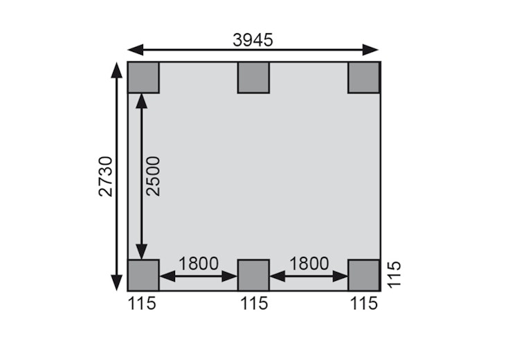 Karibu Carport Doppelcarport Classic Doppel 1