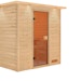 Karibu Woodfeeling Sauna Adelina - 38 mm Massivholz Aktionssauna inkl. 9-teiligem gratis ZubehörpaketBild