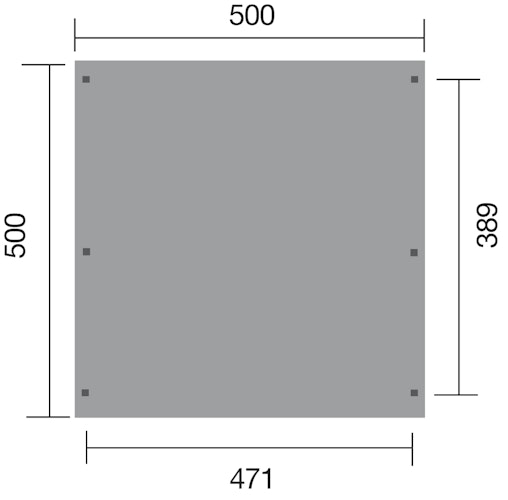 Weka Flachdach Doppelcarport 616 Bild