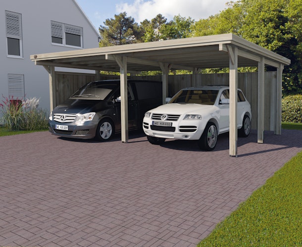 Weka Doppelcarport 618 inkl. gratis H-Pfostenker im Wert von bis zu 399,99 € Bild