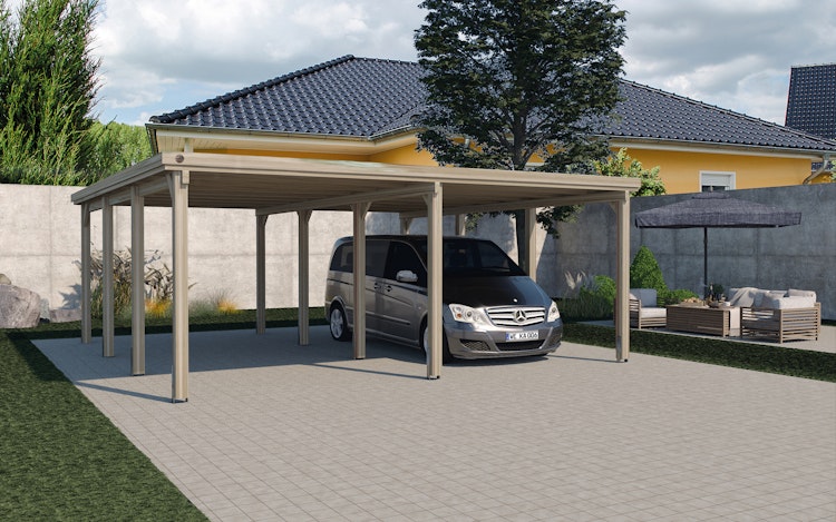 Weka Doppelcarport 618 inkl. gratis H-Pfostenker im Wert von bis zu 399,99 € Bild