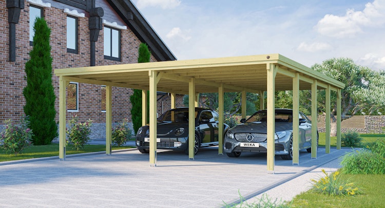 Weka Doppelcarport 618 inkl. gratis H-Pfostenker im Wert von bis zu 399,99 € Bild