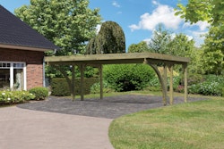 Karibu Carport Doppelcarport Classic Doppel 1 inkl. gratis H-Pfostenanker